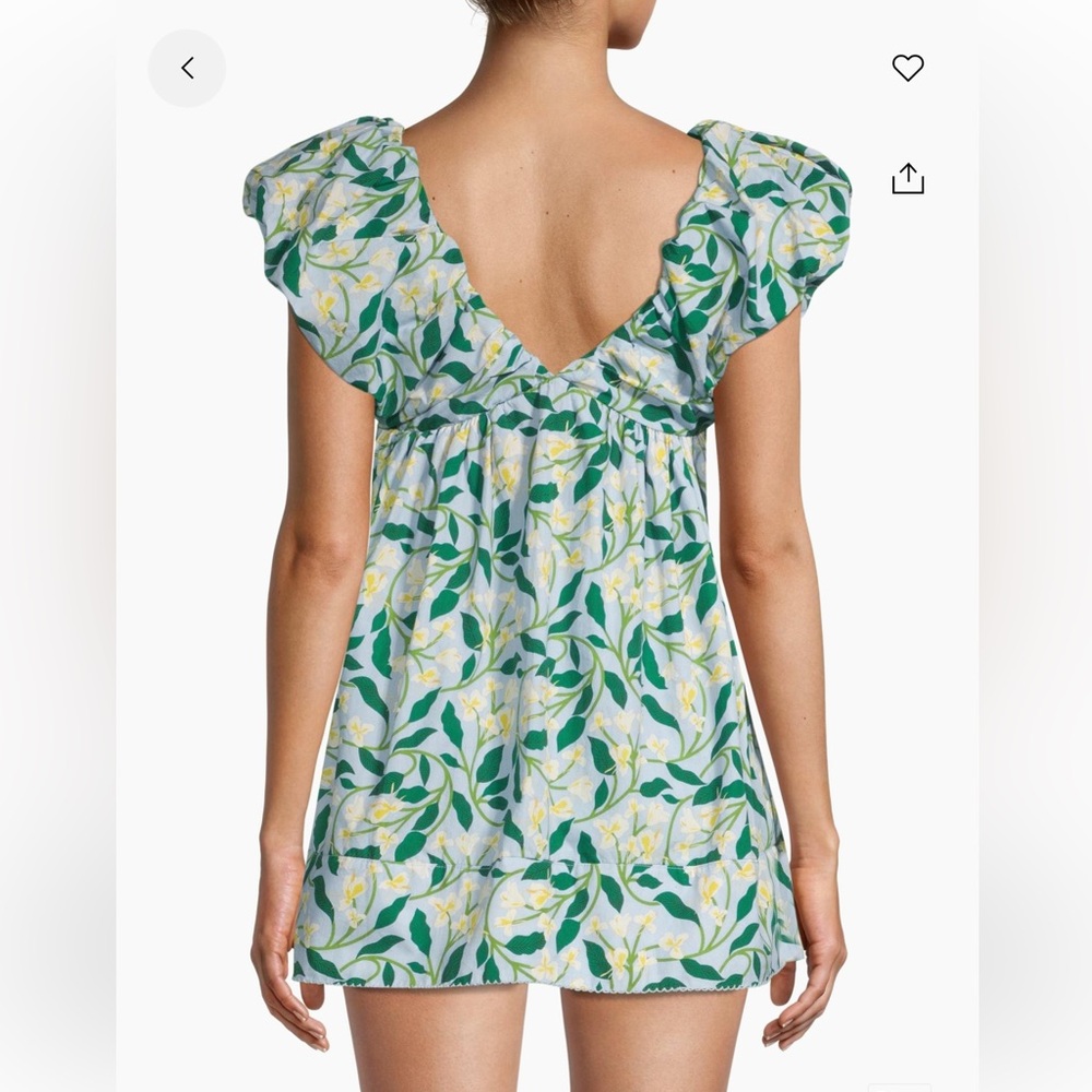 Agua by Agua Bendita Blue Floral Mini Dress - Picture 8 of 8
